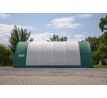 Plachtová hala šírka: 9,15 m, dĺžka: 12 m, výška: 4,5 m, PVC 900 g/m2 BIELA, bez navijaku