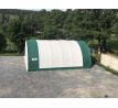 Plachtová hala šírka: 9,15 m, dĺžka: 12 m, výška: 4,5 m, PVC 900 g/m2 BIELA, bez navijaku