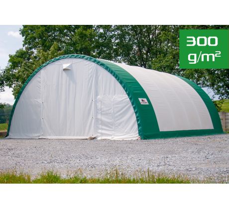 Plachtová hala šírka: 9,15 m, dĺžka: 26 m, výška: 4,5 m, PE 300 g/m2