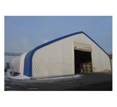 13 × 13 × 7,5 m (Š×D×V), 750–900 g/m2, strecha DP, hangár