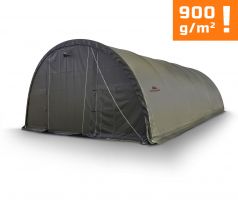 Plachtová hala šírka: 9,15 m, dĺžka: 12 m, výška: 4,5 m, PVC 900 g/m2 ZELENÁ