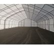 Plachtová hala šírka: 15,25 m, dĺžka: 36,6 m, výška: 7,01 m, PVC 900 g/m2 BIELA