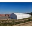 Plachtová hala šírka: 15,25 m, dĺžka: 36,6 m, výška: 7,01 m, PVC 900 g/m2 BIELA