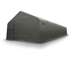 Plachtová hala šírka: 10 m, dĺžka: 24,4 m, výška: 5,2 m, rozteč oblúkov 2,44 m, PVC 900 g/m2 ZELENÁ