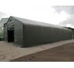 Plachtová hala šírka: 10 m, dĺžka: 24,4 m, výška: 5,2 m, rozteč oblúkov 2,44 m, PVC 900 g/m2 ZELENÁ