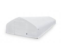 Plachtová hala šírka: 15,25 m, dĺžka: 45,75 m, výška: 7,01 m, PVC 900 g/m2 BIELA