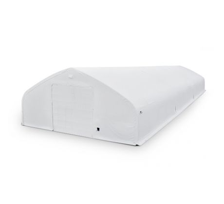 Plachtová hala šírka: 15,25 m, dĺžka: 45,75 m, výška: 7,01 m, PVC 900 g/m2 BIELA
