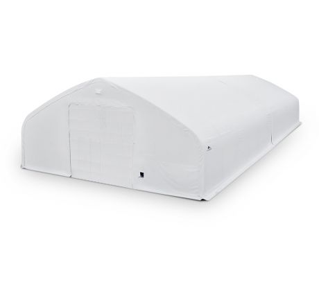 Plachtová hala šírka: 15,25 m, dĺžka: 36,6 m, výška: 7,01 m, PVC 900 g/m2 BIELA