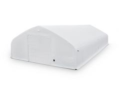 Plachtová hala šírka: 15,25 m, dĺžka: 30,5 m, výška: 7,01 m, PVC 900 g/m2 BIELA