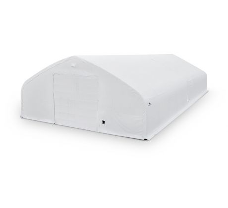 Plachtová hala šírka: 15,25 m, dĺžka: 30,5 m, výška: 7,01 m, PVC 900 g/m2 BIELA