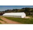 Plachtová hala šírka: 18,3 m, dĺžka: 46,4 m, výška: 7,6 m, PVC 900 g/m2 BIELA