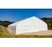 Plachtová hala šírka: 18,3 m, dĺžka: 46,4 m, výška: 7,6 m, PVC 900 g/m2 BIELA