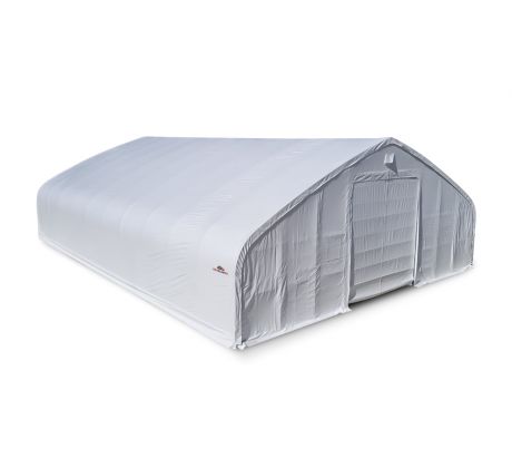 Plachtová hala šírka: 18,3 m, dĺžka: 24,4 m, výška: 7,6 m, PVC 900 g/m2 BIELA