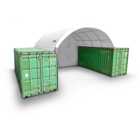 Prístrešok na lodné kontajnery 6×6×2 m, 900 g/m2