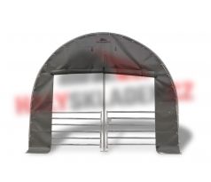 Čelná zipsová stena pre prístrešok šírky 4 m, 900 g/m2 zelená