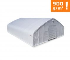 Plachtová hala šírka: 21,35 m, dĺžka: 31,7 m, výška: 8,54 m, PVC 900 g/m2 BIELA